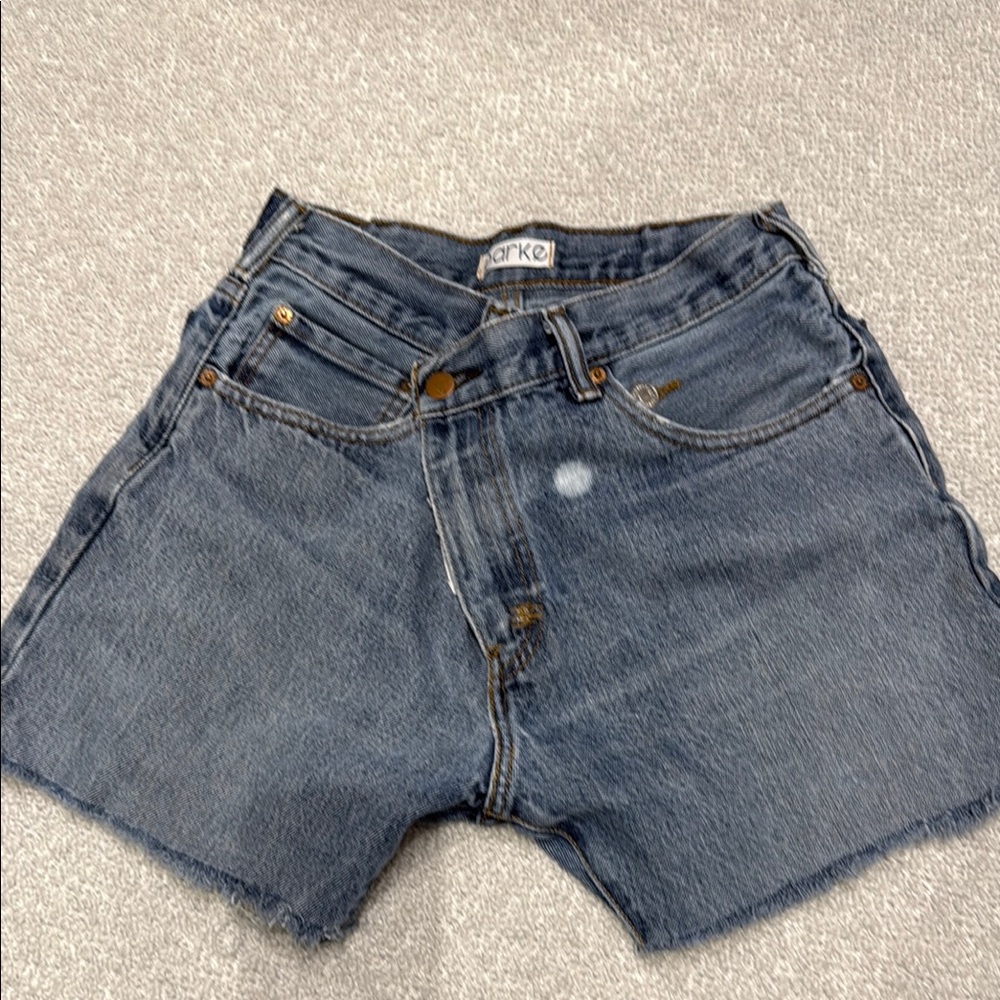 Dark Blue Denim Shorts